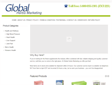 Tablet Screenshot of globalherbsmarketing.com